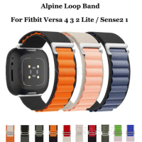 Alpine Loop Strap for Fitbit Versa 4 / Versa 3 / Versa 2 / Versa Lite Nylon Bracelet for Fitbit Sense 2 1 Watchband