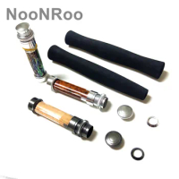 NooNRoo-EVA Half Wave and Full Wave Fly Rod Grips Kit, 3 Kinds of Reel Seat, Fishing Rod Handle Kit, Repair