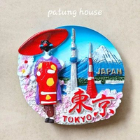 Magnet Tempelan Kulkas Japan Jepang Tokyo Tower Sakura Tokyo lady