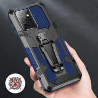 Armor heavy protective Case For Samsung S21 Ultra case S20 FE Metal bracket Stand Cover For Galaxy Note 20 Ultra Note 10 Plus