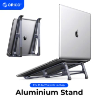 ORICO Laptop Vertical Stand Aluminium Fordable Tablet Holder 2-in-1 Stand Support Detachable for 10-17.4 inch PC Macbook Stand