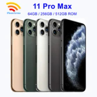 IPhone 11 Pro Max 64GB/256GB โทรศัพท์มือถือปลดล็อกโทรศัพท์มือถือ4G 6.5 "ของแท้ Super retina XDR OLED Face ID รับประกัน