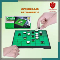 Othello Set magnetic board Catur hitam putih Mainan anak reversi