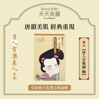 天天美麗-唐人宮樂美人 皇家蜂王乳潤玉肌面膜 8入 (故宮聯名)