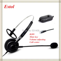 professional single ear call center headset,earphone, headphone,for training center,RJ09 interface,RJ9 Phone etc