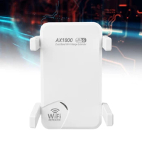 Wifi Repeater Wifi 6 Extender 2.4GHz/5GHz Wireless Wifi Extender for Home Office 1800Mbps Wifi Booster EU/US Plug