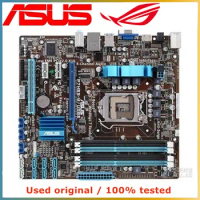 For Intel H55 For ASUS P7H55-M/USB3 Computer Motherboard LGA 1156 DDR3 16G Desktop Mainboard SATA II PCI-E 2.0 X16