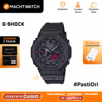 Casio Jam Tangan Pria Casio G-Shock GA-B2100BBR-1ADR Black and Bold Red Series Digital Analog Dial B
