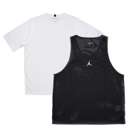 Nike 背心短袖 Jordan Dri-FIT Sport Tee 男款 黑 白 兩件式 短T 上衣 喬丹 DM1832-100