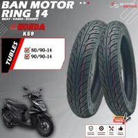 BAN MOTOR RING 14 TUBLES AHM FEDERAL K59 BAN MOTOR TUBLESS BEAT VARIO SCOOPY RING 14 TUBELESS 80/90-