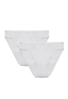 EROS Pack of 2 White Briefs, Regular, Underwear for Men