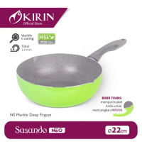 Kirin Marble Frypan Deep Sasando NEO 22 cm Marble Wajan-TERLARIS!!!!!!!!!!!!!!!!!!