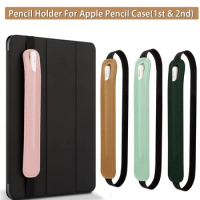Pencil Holder Cover For Apple Pencil Case(1st &amp; 2nd Generation) Stylus Pen Sleeve PU Leather Elastic Band for Tablets Protect
