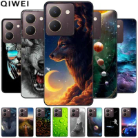 For Vivo Y27s 4G Case Silicone Painted Cool Wolf Soft TPU Coques for Vivo Y27 5G Y 27 2023 Shockproof Covers Y 27s Lions Cartoon