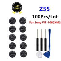 100pcs/lot For ZeniPower Z55 1254 CP1254 Battery 3.7V For Sony WI-SP600N WF-SP700N WF-SP900 WF-1000XM3 WF-1000X Headset