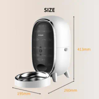 Smart Pet Feeder 3 Pinguin / Smart Feeder Otomatis Wifi Control / Smart Pet Feeder Penguin 3 Liter