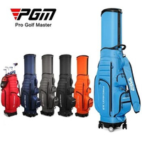 PGM Golf Stand Bag Women Multifunctional Universal 4 Wheels 6 Color Telescopic Men Golf Travel Bag with Rain Cover