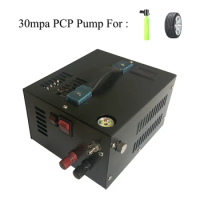 12V 4500psi 300bar 30mpa PCP Air Compressor Including 220V Transformer Mini PCP Pump Vehicle High Pressure Oxygen Cylinder Tank
