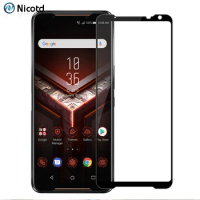 2 Pieces Full Cover Tempered Glass For Asus Rog Phone II 2 ZS660KL Screen Protector For Asus Rog Phone ZS600KL Protective Glass