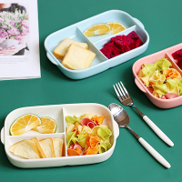 兒童分格餐盤 減脂餐盤分隔盤陶瓷早餐盤三格盤分餐盤 寶寶餐具