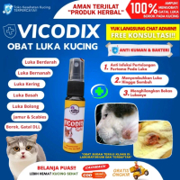 (COD) Obat luka koreng kucing VICODIX Spray mengatasi gudik, gatal, eksim, demodex, borok,luka berna