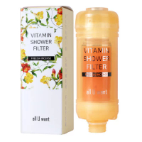 all U want 美國FDA認証 all U want維他命C+蛋白質香薰除氯沐浴過濾器(小蒼蘭) 1pc