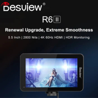 Desview R6 II 2800nit Ultra High Brightness 4K 60 HDMI-compatible Monitor 3D LUT Touch Screen HDR Camera Field Monitor