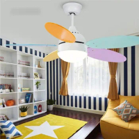 42 inch children's led ceiling fan lamps with lights remote control ventilator lamp bedroom decor modern fans Reversible ceeling