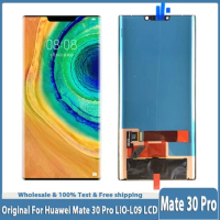 6.53" Original Screen For Huawei Mate 30 Pro LCD Touch Display Screen Digitizer Parts For Mate30Pro LIO-L09 L29 AL00 TL00 LCD