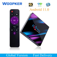 H96 MAX Smart TV Box Android 11 4G 64GB 32G 4K Voice Control Assistant Wifi BT Media Player H96MAX RK3318 Set Top Box 2G 16GB