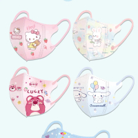 Khẩu trang 3D trẻ em cute in hình hoạt hình dễ thương cho bé 3-12 tuổi - H66