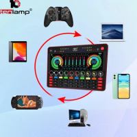 DJ Mixer G4 &amp; G4pro Sound Card Kit &amp; Condenser Micorphone Audio for Singing Gaming Recording Sound Board Computer Mobile iPhone