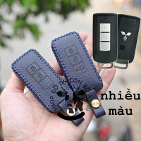 Bao Da bọc ốp Chìa Khoá Mitsubishi Xpander, Destinator, XFORCE, Outlander, Triton, Attrage, Pajero S