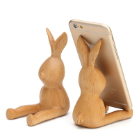 小兔手機座情人節創意禮物生日禮品送女生閨蜜朋友兒童桌面擺件木