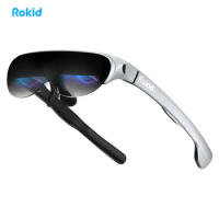 Rokid Air AR Glasses Myopia Friendly Massive 120" Screen with 1080P OLED Dual Display 43° FoV, 55PPD, with Wireless Adapter