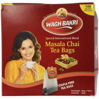 WAGH BAKRI Masala Chai Tea Bags- 100 Tea Bags