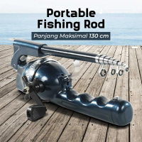 Paket Siap Mancing Joran Pancing Antena PortableJM200 Joran Pancing Antena Portable Fishing Rod 1.4M