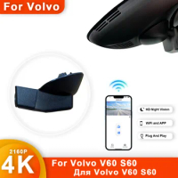 For Volvo V40 2015-2019 Front and Rear 4K Dash Cam for Car Camera Recorder Dashcam WIFI Car Dvr Recording Devices Accessories