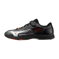 【MIZUNO 美津濃】運動鞋 童鞋 大童 魔鬼氈 SPEED MACH 黑銀 K1GC255201