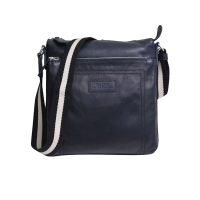 BALLY/ Pali   Nam Màu Đen logo Nếp Nổi Đen Trắng Vải Da Kinh Doanh Giản Dị Clutch Túi Đeo Chéo