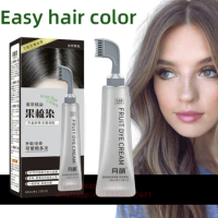 80ml Black Disposable Hair Dye Organic Natural Hair Dye Styling Tools Salon Professional Hair Dye Pure Plant Shampoo Repair Hair