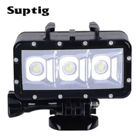Suptig diving light FOR gopro 6/5/4 for Xiaomi yi /sjcam go pro accessories