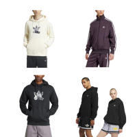 【adidas 愛迪達】圓領長袖T恤 連帽長袖T恤 運動外套 TS FASHION 1 HD 男女 A-IX6784 B-IY9893 精選七款