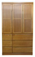 【尚品傢俱】613-04 飄林 4X7樟木色半實木衣櫥~~另有3X6尺、3X7尺、4X6尺、檜木色~~