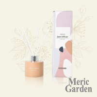 【Meric Garden】滿室幽香藤枝簡愛繽紛玻璃瓶擴香組120ml_香檳色(香格里拉)