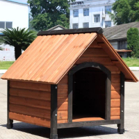 Outdoor solid wood dog house, cat house, rainproof, sunproof, anti-corrosion,small and medium-sized dog cage,pet house,universal