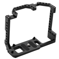 Full Cage For Canon EOS 90D/80D/70D Camera With Dual Cold Shoes Mount 1/4In Screw Hole Standard Camera Protective Frame Durable