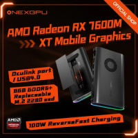 OneXPlayer Onexgpu AMD Radeon RX 7600M XT Mobile Graphics Oculink Graphics Card Expansion Dock 8GB GDDR6 USB4 Thunderbolt 4