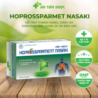 Viên Ngậm Giảm Ho Vị Gừng Giúp Giảm Ngứa Họng, Khản Tiếng, Đau Rát Cổ Họng PROSSPARMENT NASAKI 24 Vi