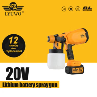 600W/750W Electric Spray Gun 4 Nozzle Sizes 1000ml/1200ml HVLP Household Paint Sprayer Flow Control Easy Spraying by PROSTORMER